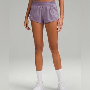 Lululemon Hotty Hot Shorts Purple Ash - Square Dot